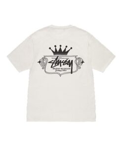 Biała koszulka Stussy stworzona z myślą o trwałości