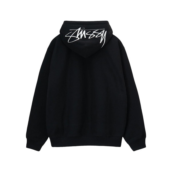Bluza Z Kapturem Stussy Z Aplikacją Na Plecach - 1