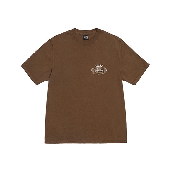 Brązowa koszulka Stussy stworzona z myślą o trwałości - 1