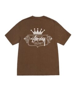 Brązowa koszulka Stussy stworzona z myślą o trwałości
