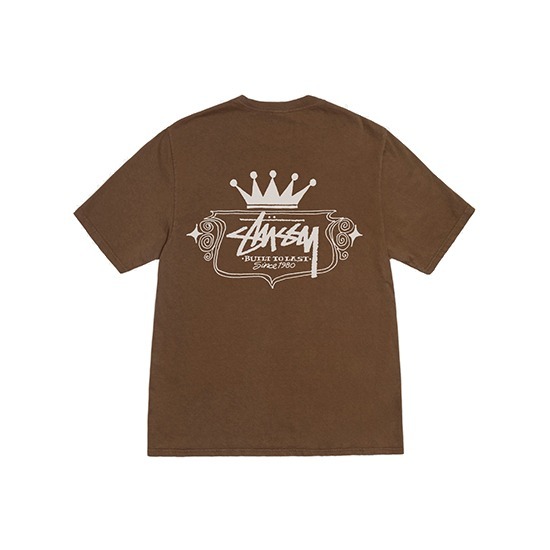 Brązowa koszulka Stussy stworzona z myślą o trwałości