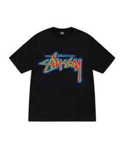 Czarna koszulka termoaktywna Stussy