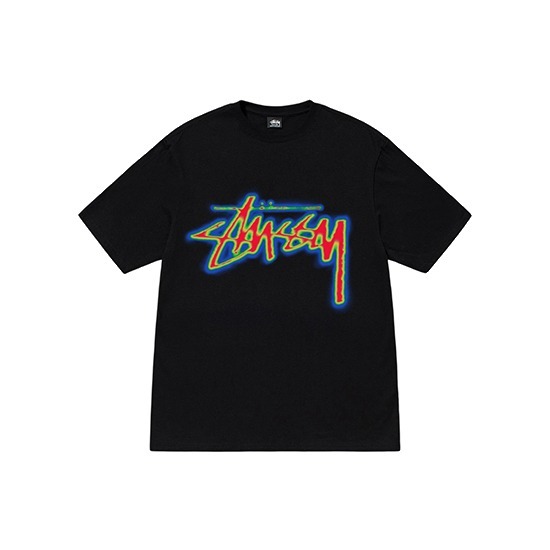 Czarna koszulka termoaktywna Stussy