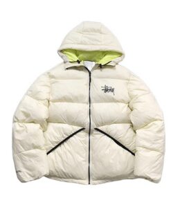 Kurtka w kolorze złamanej bieli od Stussy