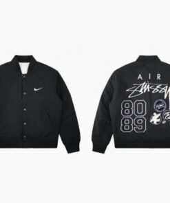 Czarna kurtka Stussy 8 Ball X Nike
